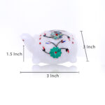 Handcrafted Marble Turtle with Semi-Precious Stone Inlay – Auspicious Home Décor thumbnail