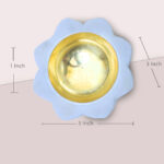 Marble Brass Offering Tray – White Pooja Thali With Brass Bowls thumbnail