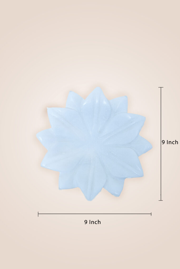 White Marble Urli Bowl Set – Handmade Luxury Decor for Floating Flowers & Candles - image 4