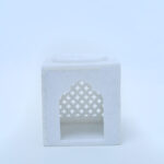 White Arch Marble Incense & Oil Burner — Aromatic Home Altar Accessory thumbnail