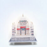Handcrafted White Taj Mahal Miniature with Stone Inlay Work — Perfect For Wedding/Anniversary Gift (6 X 6 inch) thumbnail