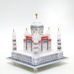 Handcrafted White Taj Mahal Miniature with Stone Inlay Work — Perfect For Wedding/Anniversary Gift (6 X 6 inch) thumbnail