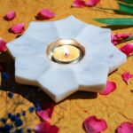 Ashtalok Marble Brass Diya for Puja & Festive Décor thumbnail