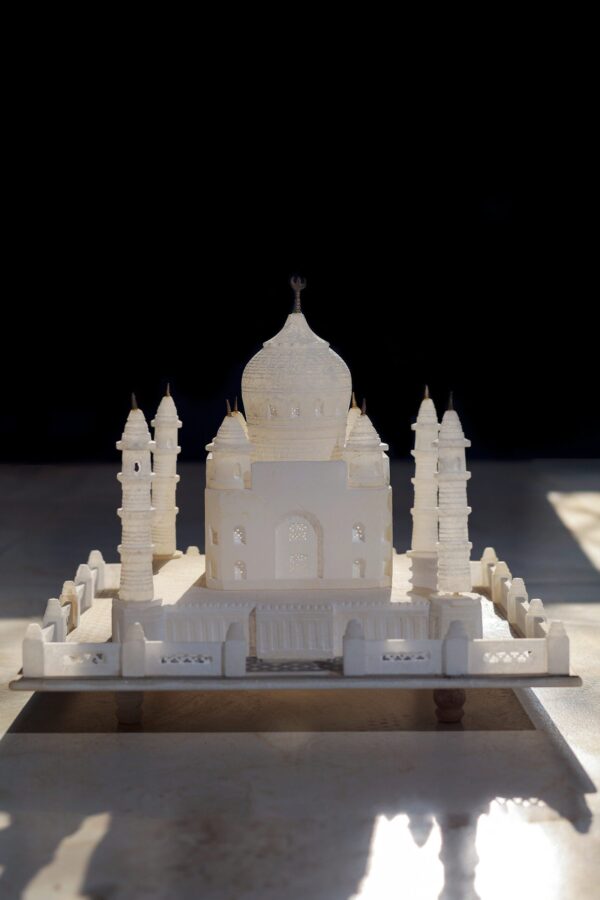 Classic White Taj Mahal Miniature — Perfect For Decoration or Gifting (9 X 9 Inch)