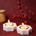 Deluxe Marble & Brass Diya Duo Set with Candle & Incense Holder — Festival Lighting Kit thumbnail