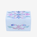 Multicolor Marble Inlay Jewelry Box – Handcrafted Mughal Floral Design (3x2 Inch) thumbnail