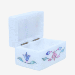 Multicolor Marble Inlay Jewelry Box – Handcrafted Mughal Floral Design (3x2 Inch) thumbnail