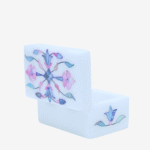 Multicolor Marble Inlay Jewelry Box – Handcrafted Mughal Floral Design (3x2 Inch) thumbnail