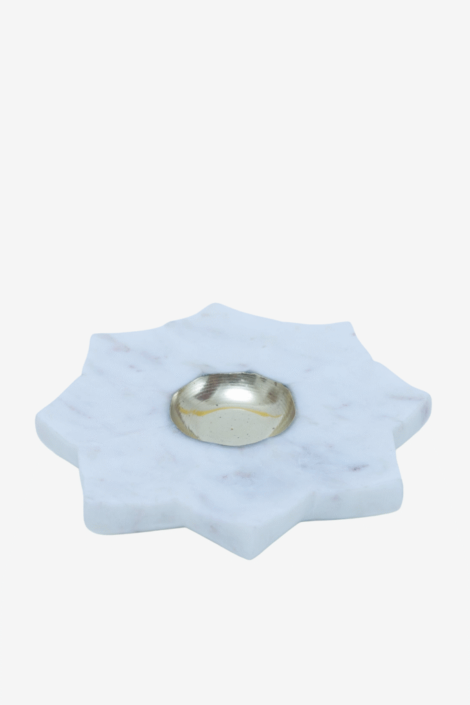 Ashtalok Marble Brass Diya for Puja & Festive Décor - image 4