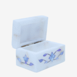 Royal Blue Marble Inlay Jewelry Box – Handmade Decorative Jewelry Storage (3x2 Inch) thumbnail