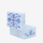 Royal Blue Marble Inlay Jewelry Box – Handmade Decorative Jewelry Storage (3x2 Inch) thumbnail