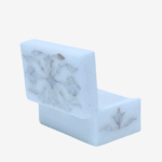 White Marble Inlay Jewelry Box – Classic Floral Stone Design (3x2 Inch) thumbnail