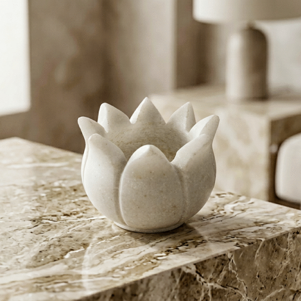 luxury marble lotus urli