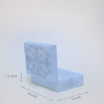 White Marble Inlay Jewelry Box – Classic Floral Stone Design (4x3 Inch) thumbnail