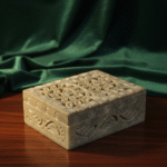 Carving Jewelry Box Handcrafted Piece Natural Stone Marble Gifted Item thumbnail