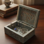 Marble Carving Handcrafted Jewelry Box Elephant Design Natural Color thumbnail