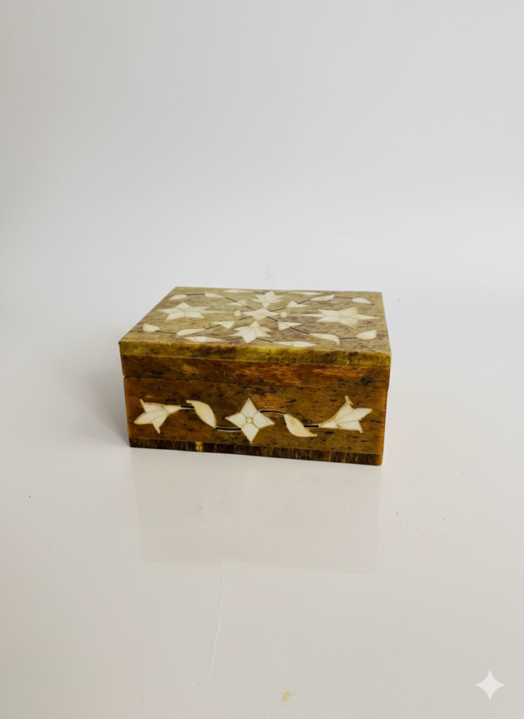 Marble Soapstone Handcrafted Jewelry Box Beautiful Piece For Home Decoration And Jewelry Storage Box - image 5