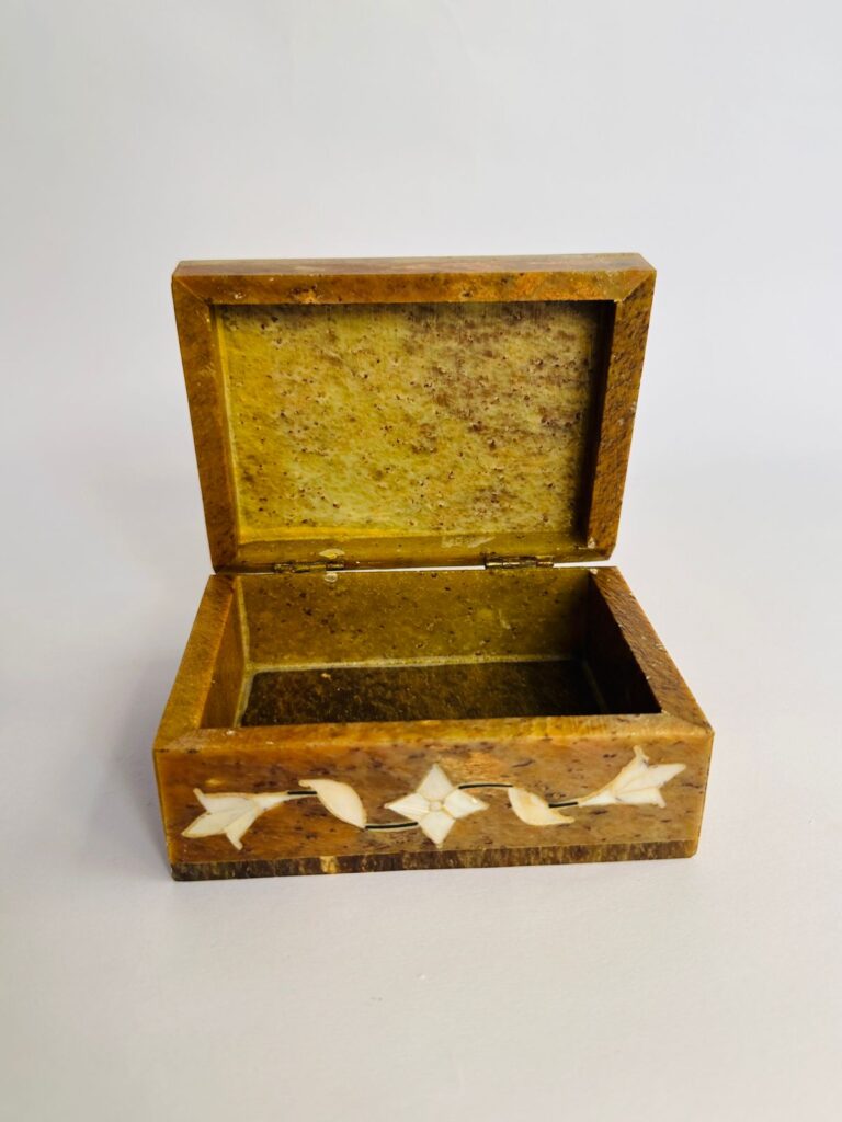 Marble Soapstone Handcrafted Jewelry Box Beautiful Piece For Home Decoration And Jewelry Storage Box - image 6