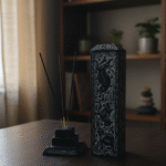 Marble Soapstone Black Marble Incense Stick Holder For Decoration And Gifted Piece thumbnail