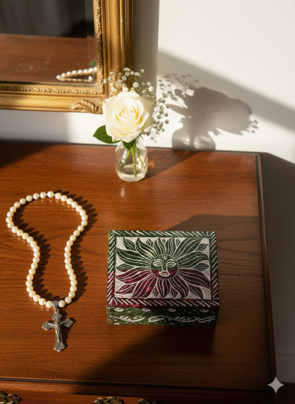 Handcrafted Natural Marble Soapstone Jewelry Storage  Box 3x4 Inch