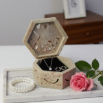 New Elephant Design Marble  Carving Box Handcrafted Box For Ring Jewelry Box 3x3x1.5 Inch thumbnail