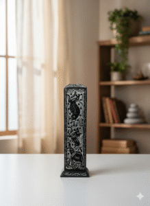 Marble Soapstone Black Marble Incense Stick Holder For Decoration And Gifted Piece