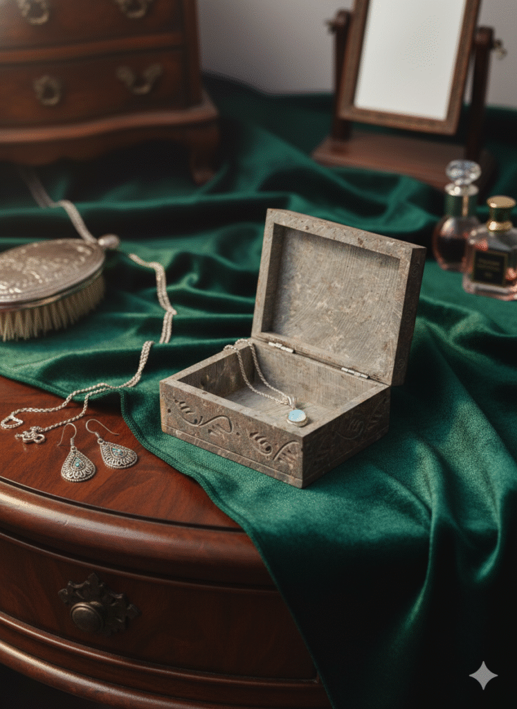 Marble Soapstone Handmade Ring Jewelry Box Good Quality 3x4 Inch - image 3