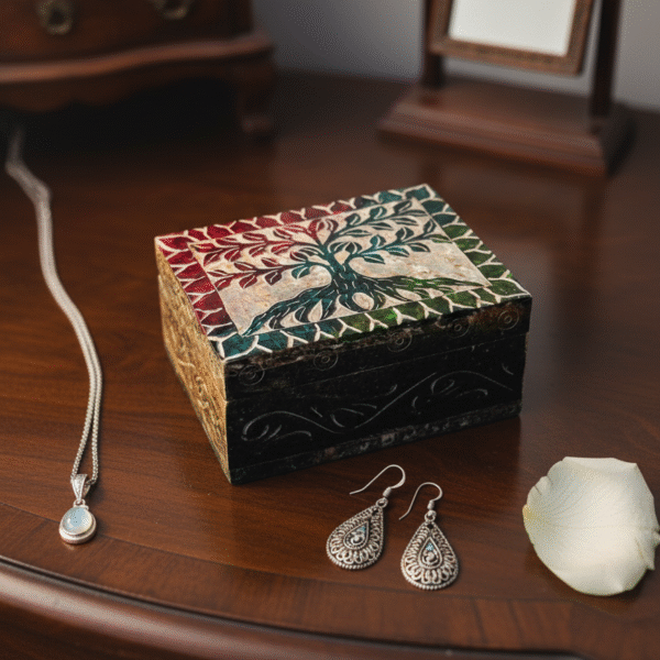 Marble Soapstone Handmade Ring Jewelry Box Good Quality 3x4 Inch