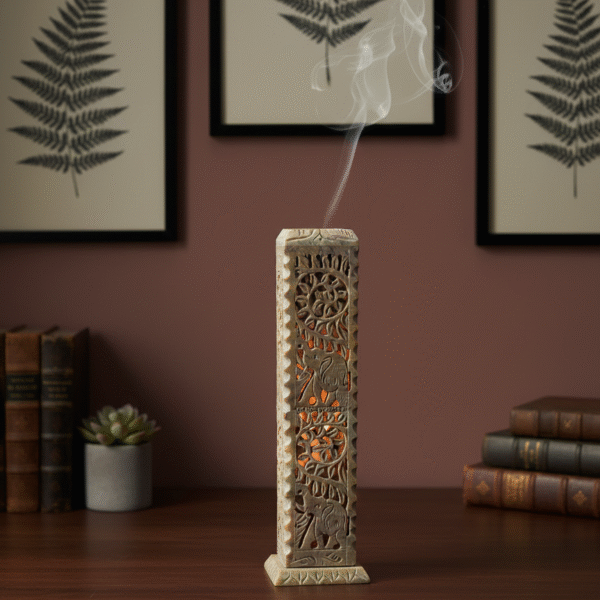 New Elephant Design Marble Incense Holder Beautiful And Attractive Piece For Home Decoration