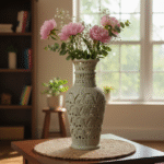 Elephant Design Marble Soapstone Carving Flower Vase & Flower Pot For Home Decoration thumbnail