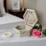 New Elephant Design Marble  Carving Box Handcrafted Box For Ring Jewelry Box 3x3x1.5 Inch thumbnail