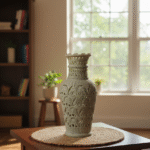 Elephant Design Marble Soapstone Carving Flower Vase & Flower Pot For Home Decoration thumbnail