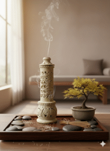 Handmade Marble Soapstone Incense Holder Beautiful Fragrance And Home Decoration