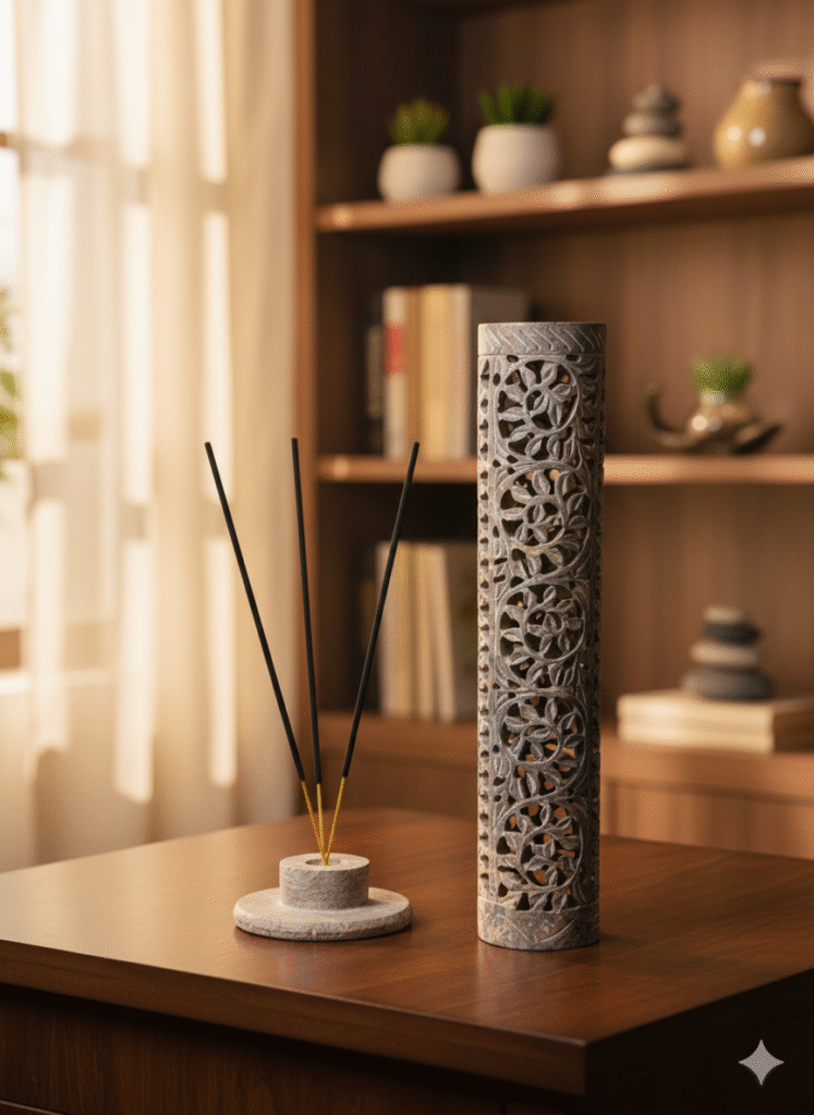 Marble Carving Design Soapstone Incense Stick Holder For Fragrance And Decoration Piece - image 2