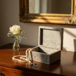 Handcrafted Natural Marble Soapstone Jewelry Storage  Box 3x4 Inch thumbnail