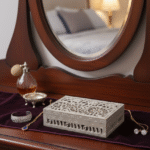 Rectangle Shape Elephant Design Marble Carving Jewelry Box 6x4 Inch thumbnail