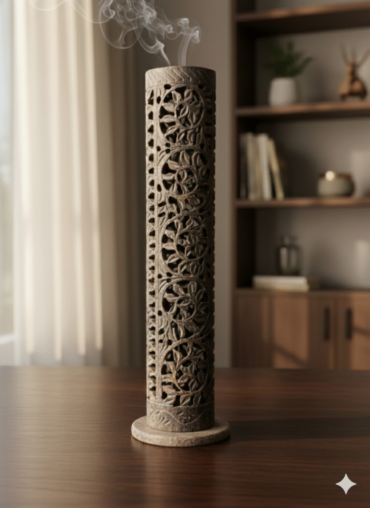 Marble Carving Design Soapstone Incense Stick Holder For Fragrance And Decoration Piece - image 3
