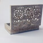 Rectangle Shape Elephant Design Marble Carving Jewelry Box 6x4 Inch thumbnail