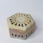 Handcrafted Marble Carving Ring  Jewelry Box Extractive Piece For Gifting 3x3x1.5 inch thumbnail