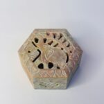 New Elephant Design Marble  Carving Box Handcrafted Box For Ring Jewelry Box 3x3x1.5 Inch thumbnail