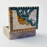 New Elephant Design Marble Soapstone Jewelry Box Handmade Box 3x4 Inch thumbnail