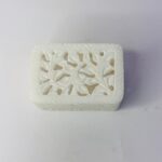 Pure White Marble Handcrafted Ring Jewelry Box Carving Design 3x2 Inch thumbnail
