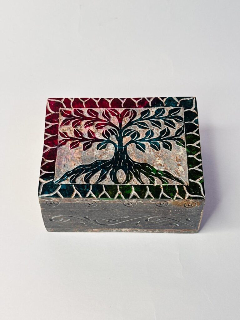 Marble Soapstone Handmade Ring Jewelry Box Good Quality 3x4 Inch - image 5