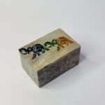Elephant Design Marble  Soapstone Handmade Jewelry Box 3x2 Inch Box thumbnail