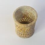 Beautiful Marble Soapstone Carving Handmade Pen Stand For Table And Desk Organizer thumbnail