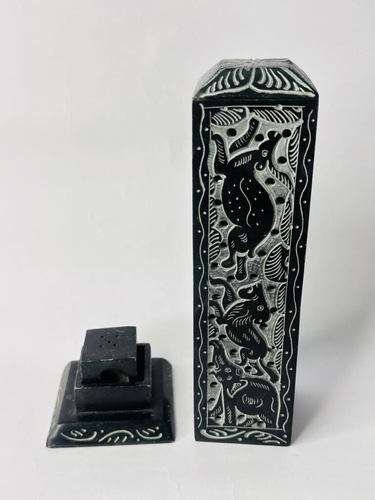 Marble Soapstone Black Marble Incense Stick Holder For Decoration And Gifted Piece - image 4