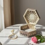 Handcrafted Marble Carving Ring  Jewelry Box Extractive Piece For Gifting 3x3x1.5 inch thumbnail