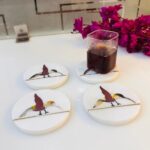 Handcrafted Marble Coasters Set For Kitchen & Home Decor thumbnail