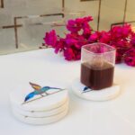 Handcrafted Marble Tea & Coffee Coaster For Home Decoration Piece Unique Design Handmade thumbnail