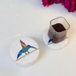 Handcrafted Marble Tea & Coffee Coaster For Home Decoration Piece Unique Design Handmade thumbnail